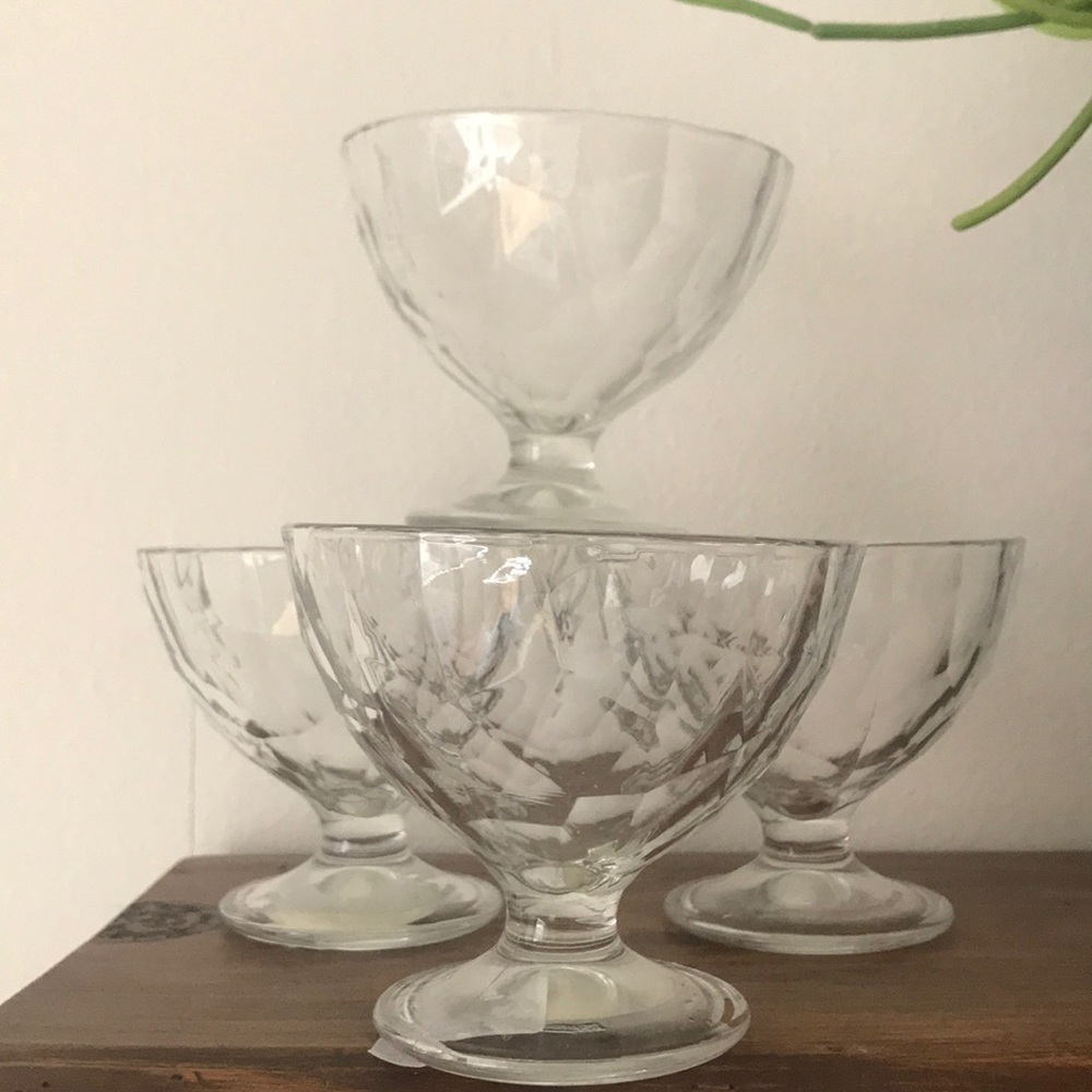 Modern dessert cups or mini coupes
